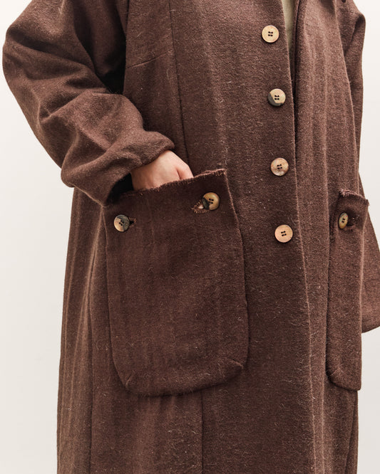 Gathering Farmer Coat, Brown