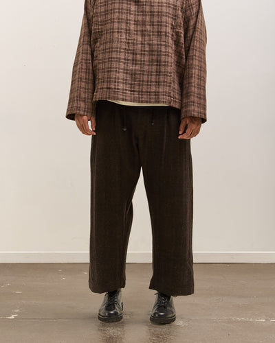 Gathering Farmer Pant Unisex, Black Brown