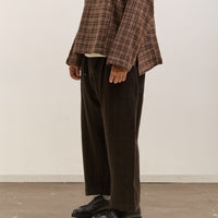 Gathering Farmer Pant Unisex, Black Brown