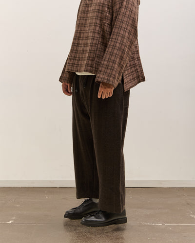 Gathering Farmer Pant Unisex, Black Brown