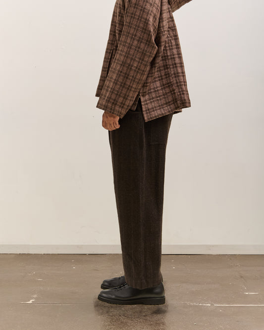 Gathering Farmer Pant Unisex, Black Brown