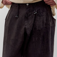 Gathering Farmer Pant, Grey