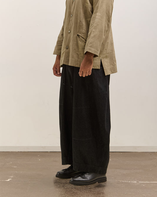 Gathering Fisherman Pant Unisex, Black