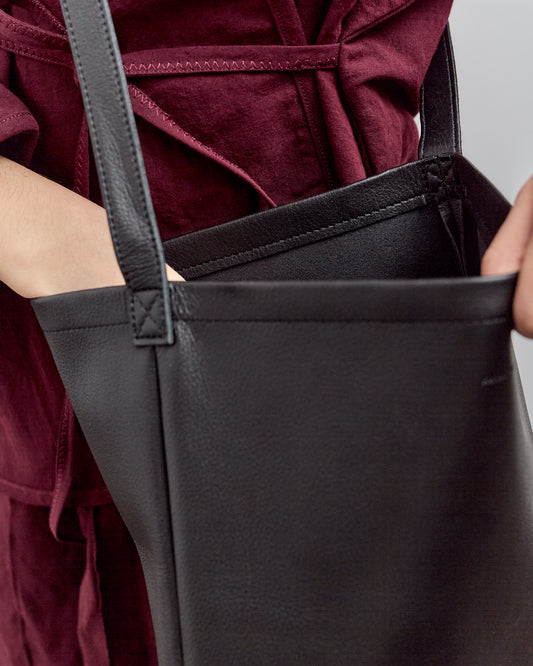 Hender Scheme Cow Shoulder Bag, Black