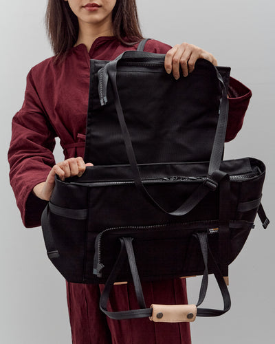 Hender Scheme Module Tote Bag, Black/Natural