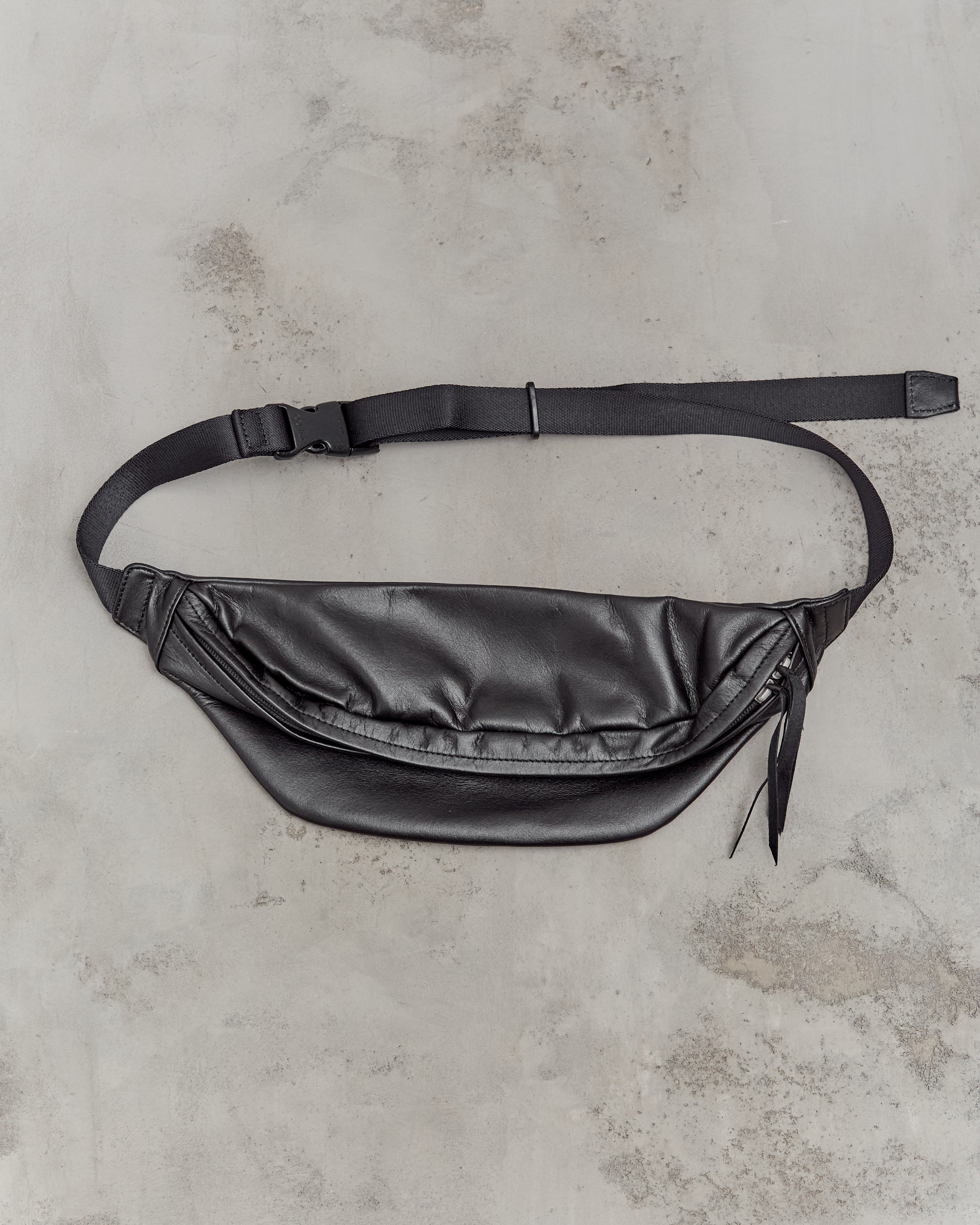Hender Scheme Cow Waist Pouch, Black – Glasswing