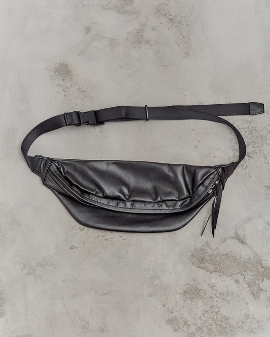Hender Scheme Cow Waist Pouch, Black