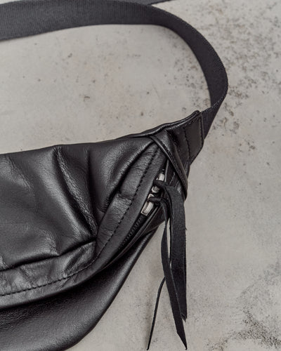 Hender Scheme Cow Waist Pouch, Black