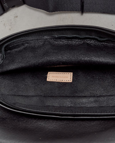 Hender Scheme Cow Waist Pouch, Black