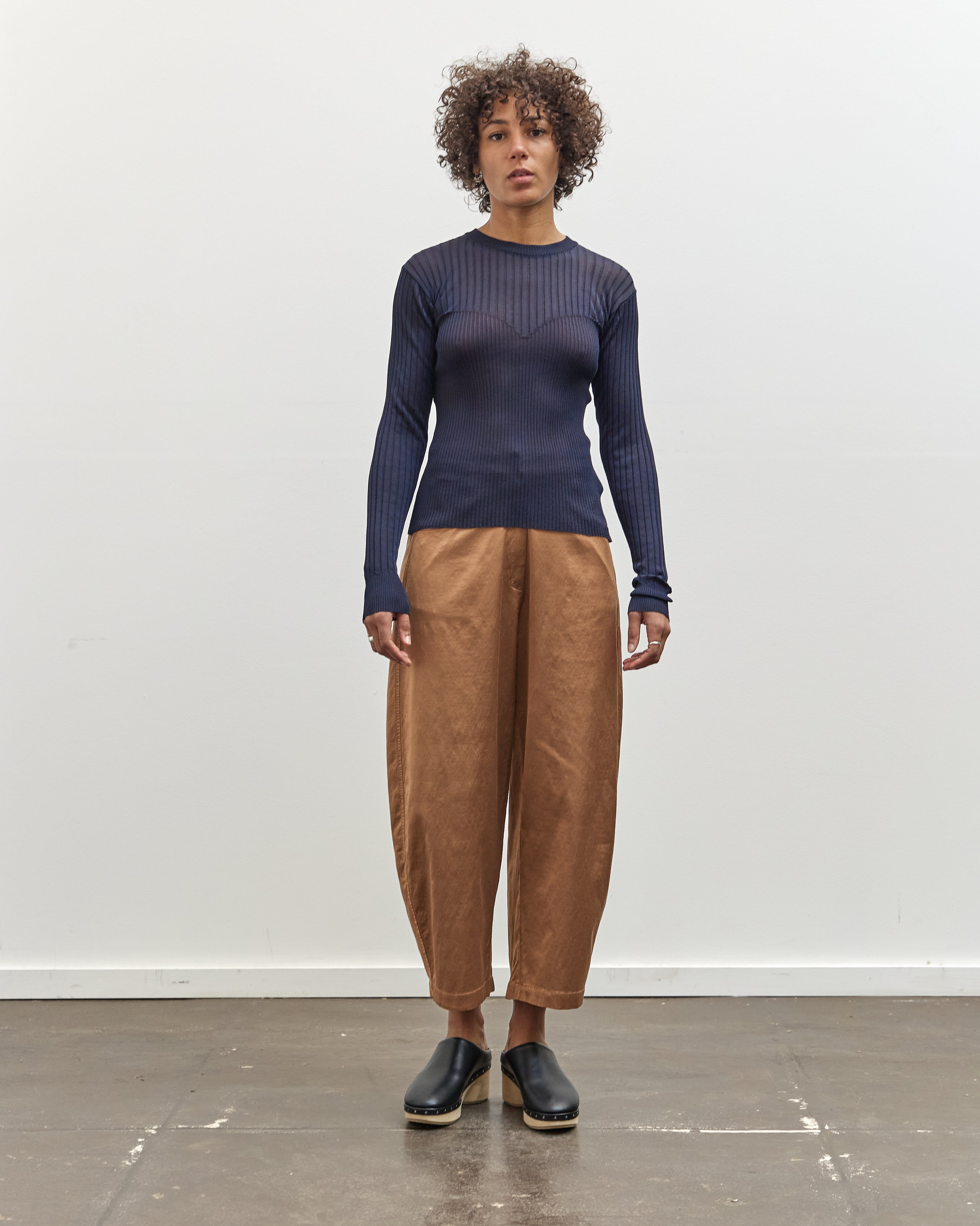 Henrik Vibskov Bell Knit Blouse, Navy – Glasswing