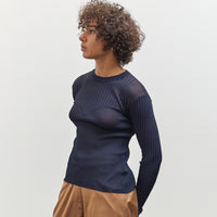 Henrik Vibskov Bell Knit Blouse, Navy