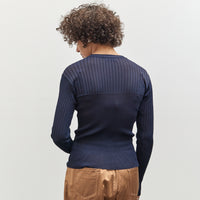 Henrik Vibskov Bell Knit Blouse, Navy