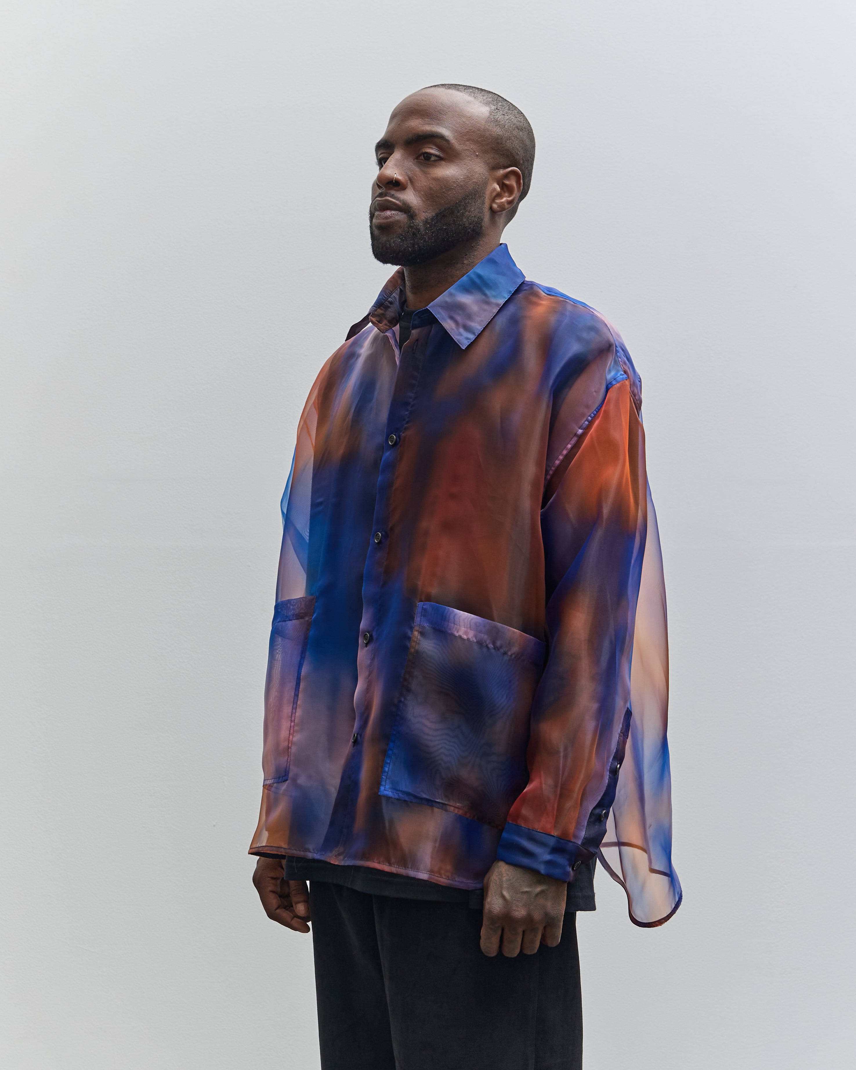 Henrik Vibskov Big Shirt, Blue Orange Blur – Glasswing