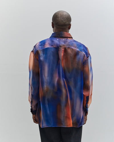 Henrik Vibskov Big Shirt, Blue Orange Blur