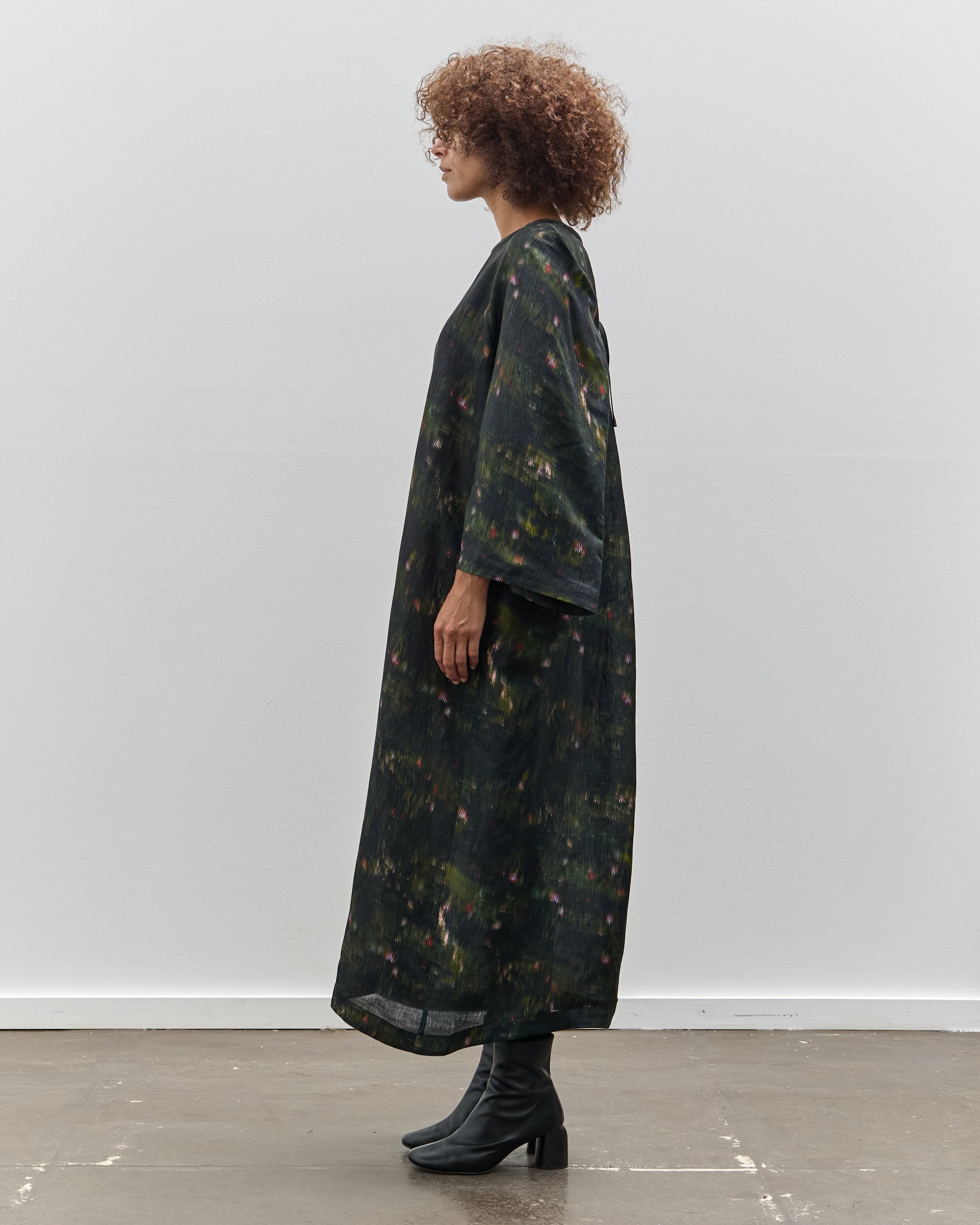 Henrik Vibskov Bind Silk Dress, Dark Bouquet – Glasswing