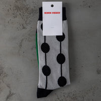 Henrik Vibskov Bubble Wool Socks, Off-White