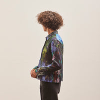 Henrik Vibskov Chaos Pleat Shirt, Kaleidoscope Blue