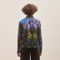 Henrik Vibskov Chaos Pleat Shirt, Kaleidoscope Blue