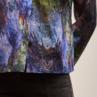 Henrik Vibskov Chaos Pleat Shirt, Kaleidoscope Blue