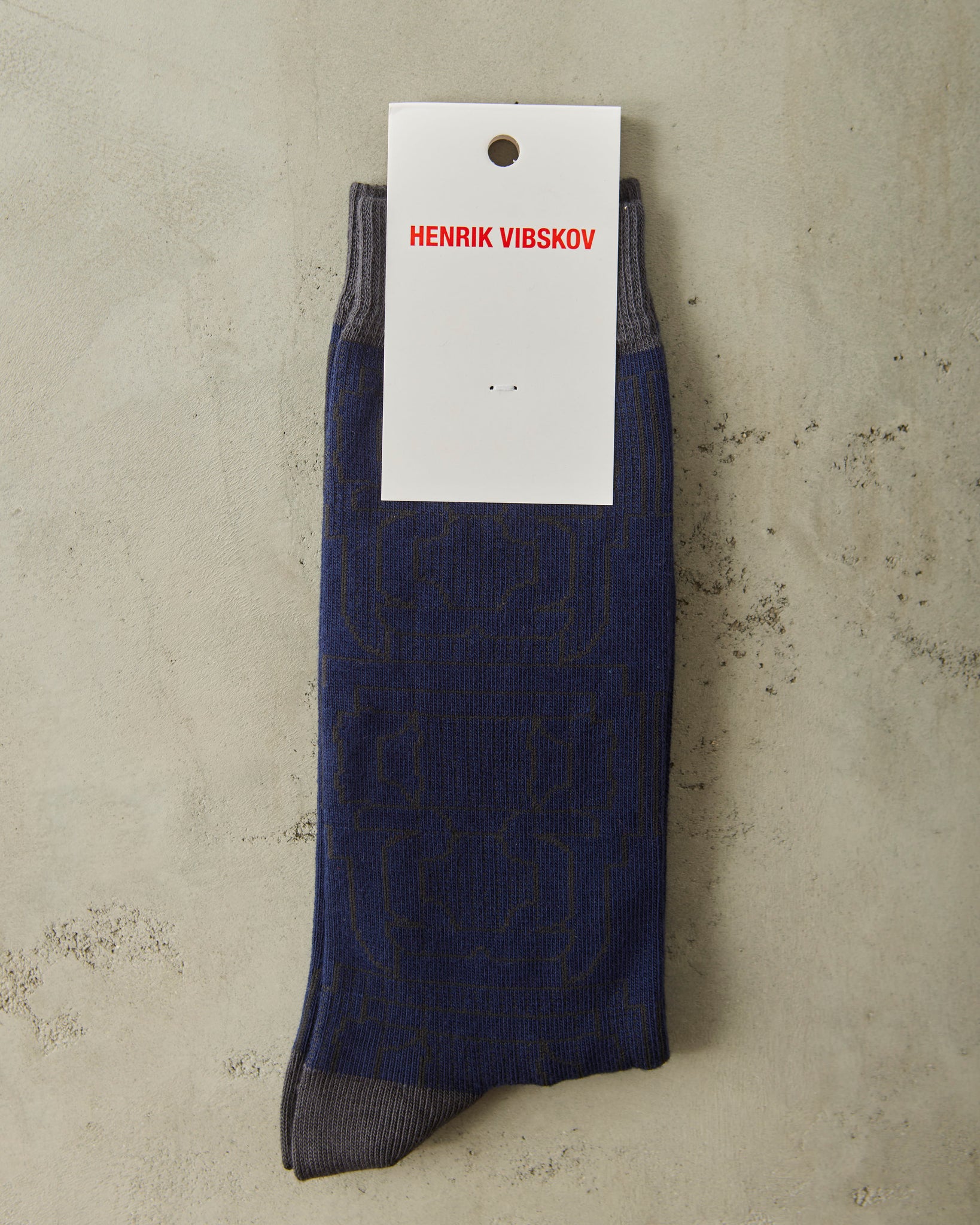 Henrik Vibskov Dotted Box Socks Homme, Outline Eclipse