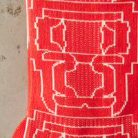Henrik Vibskov Dotted Box Socks Homme, Outline Red