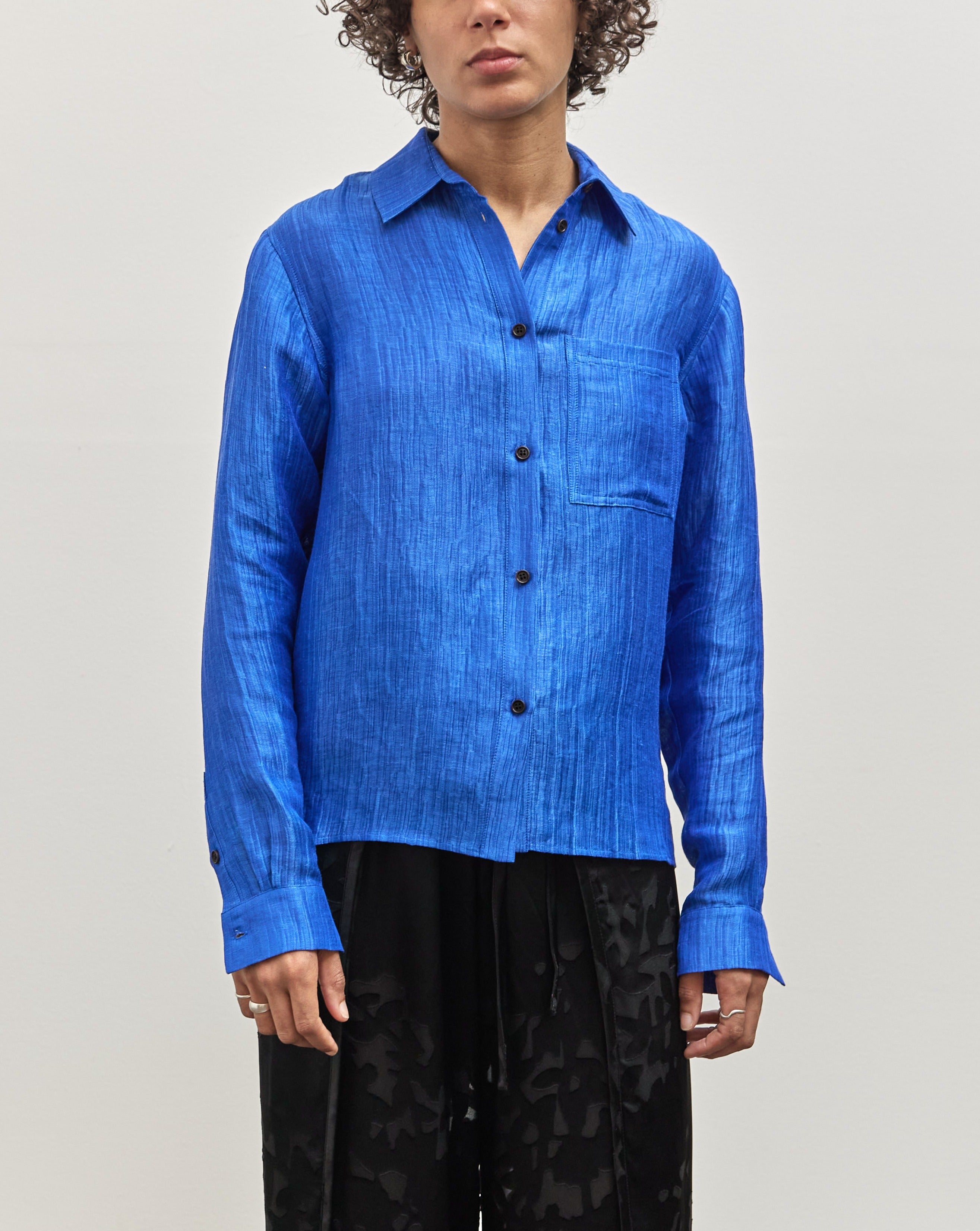 Henrik Vibskov Eidetic Shirt, Surf Blue – Glasswing