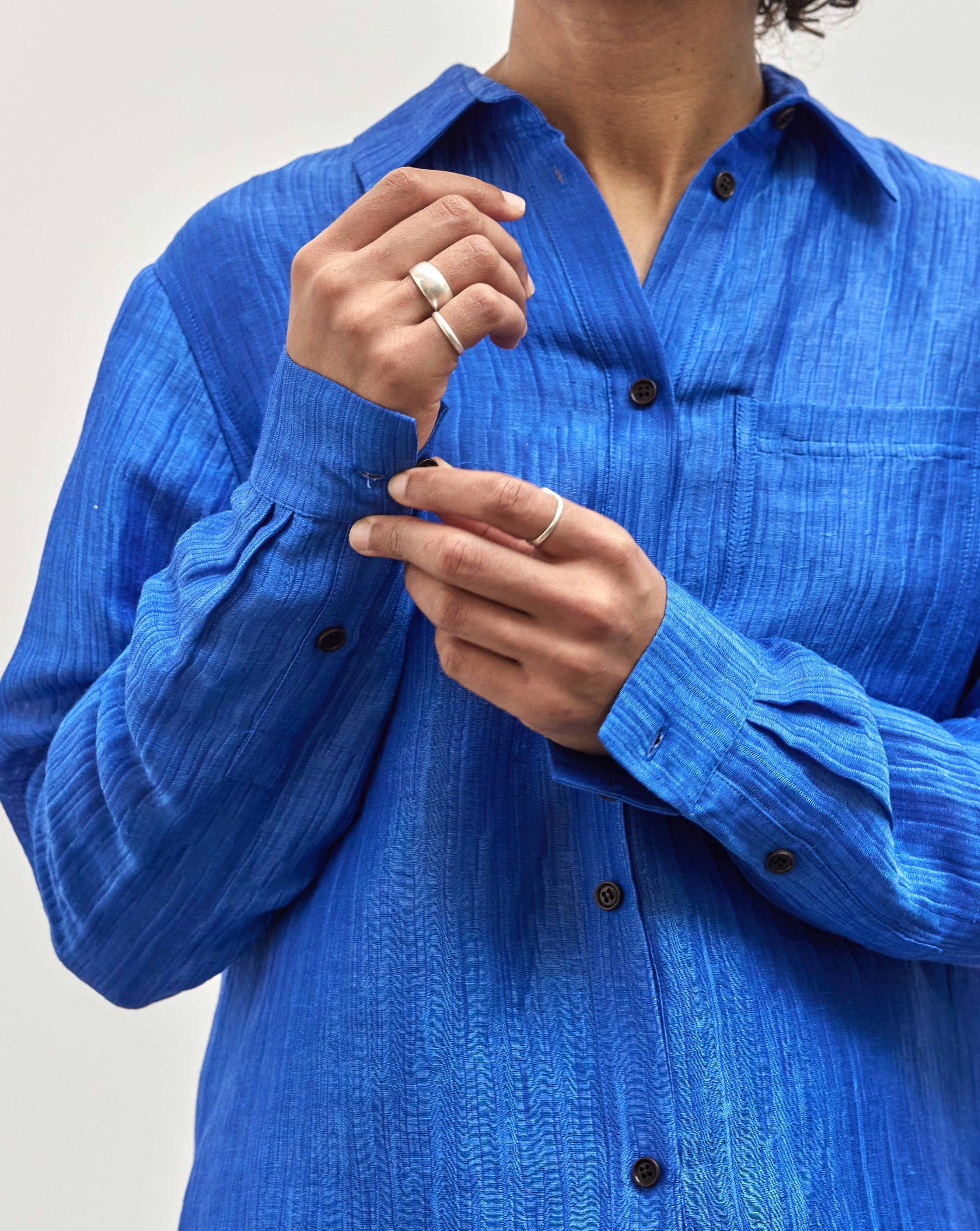 Henrik Vibskov Eidetic Shirt, Surf Blue – Glasswing