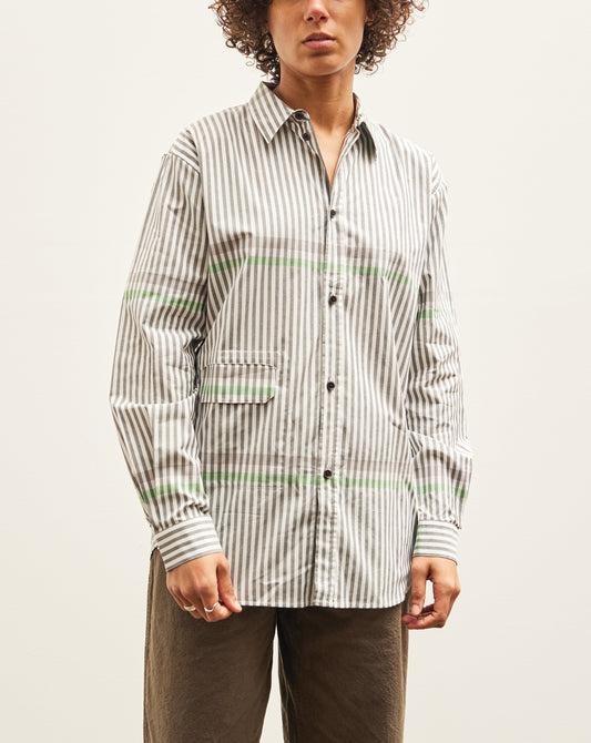 Henrik Vibskov Hole Shirt, Black & White Stripes