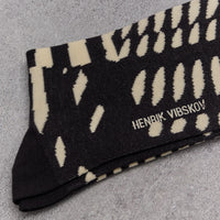 Henrik Vibskov Murph Socks Homme, Black White Stripes