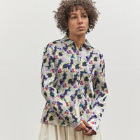 Henrik Vibskov Remember Plisse Shirt, Light Flowery Clouds