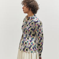 Henrik Vibskov Remember Plisse Shirt, Light Flowery Clouds