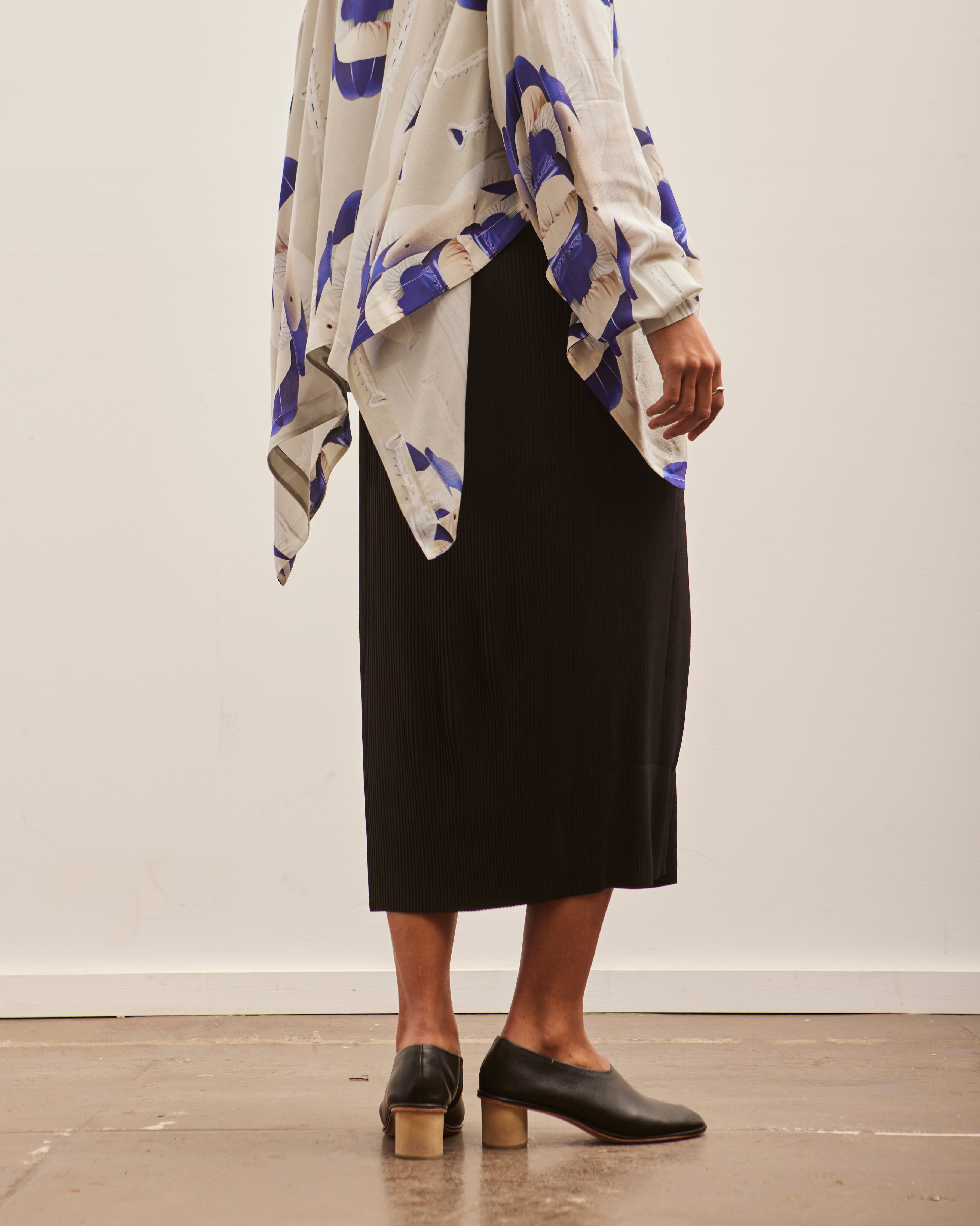 Henrik Vibskov Transit Plisse Skirt, Black – Glasswing