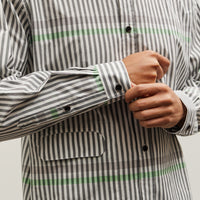 Henrik Vibskov Unisex Hole Shirt, Black & White Stripes