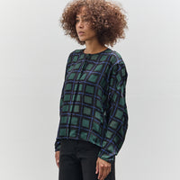 Henrik Vibskov Dimness Blouse, Dark Burnout Grid