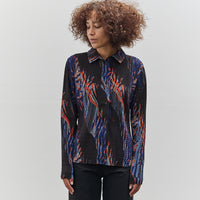 Henrik Vibskov Silhouette Plisse Shirt, Blue Shadow Wing