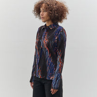 Henrik Vibskov Silhouette Plisse Shirt, Blue Shadow Wing