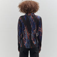 Henrik Vibskov Silhouette Plisse Shirt, Blue Shadow Wing