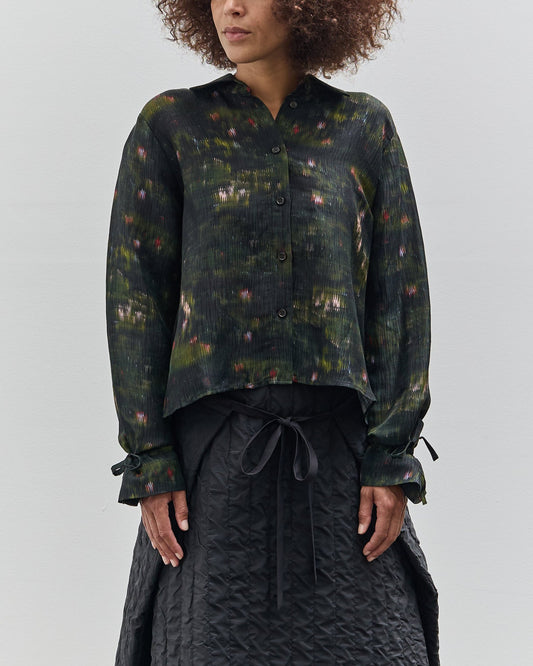 Henrik Vibskov Pull Silk Blouse, Dark Bouquet