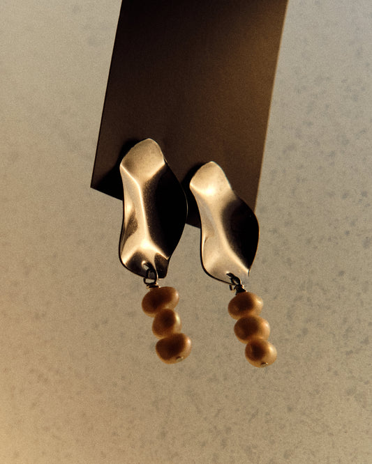 History + Industry Lollipop Earrings, Steel