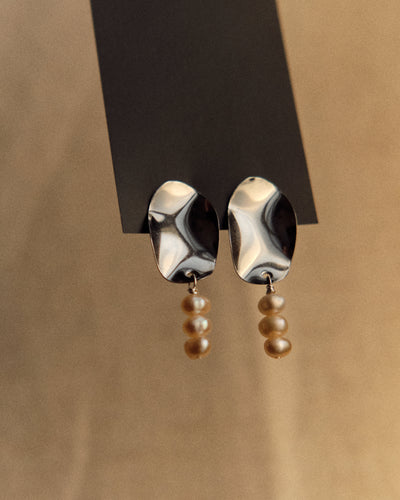 History + Industry Lollipop Earrings, Steel