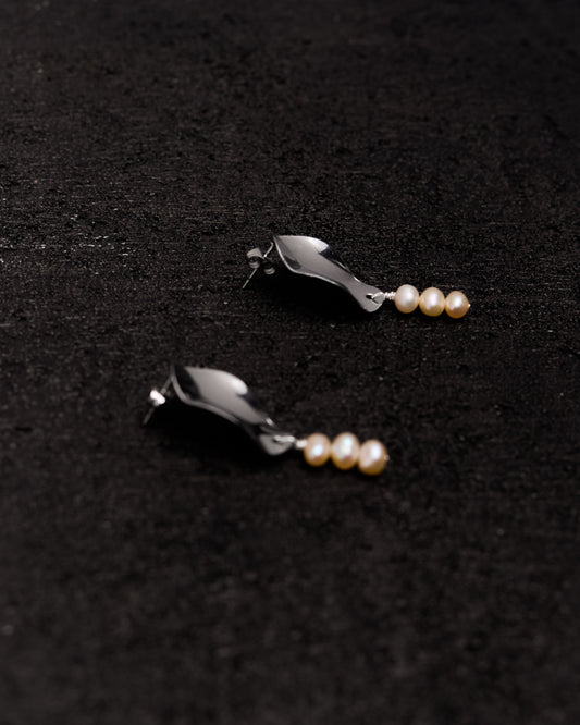 History + Industry Lollipop Earrings, Steel