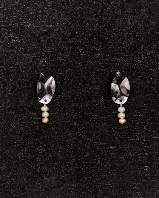 History + Industry Lollipop Earrings, Steel