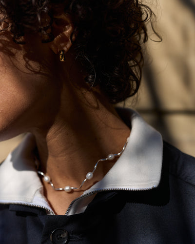 History + Industry Squiggle Pearl Necklace