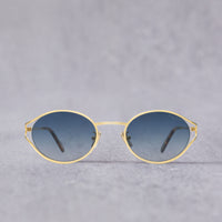 Illesteva Maria Sunglasses, Gold/Midnight Blue