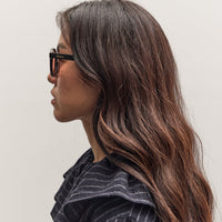 Illesteva Bogota E Sunglasses, Black/Guava