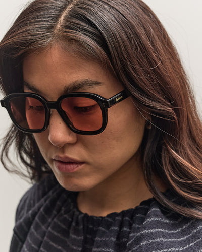 Illesteva Bogota E Sunglasses, Black/Guava