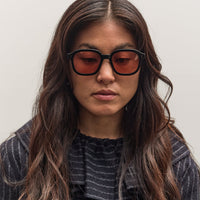 Illesteva Bogota E Sunglasses, Black/Guava