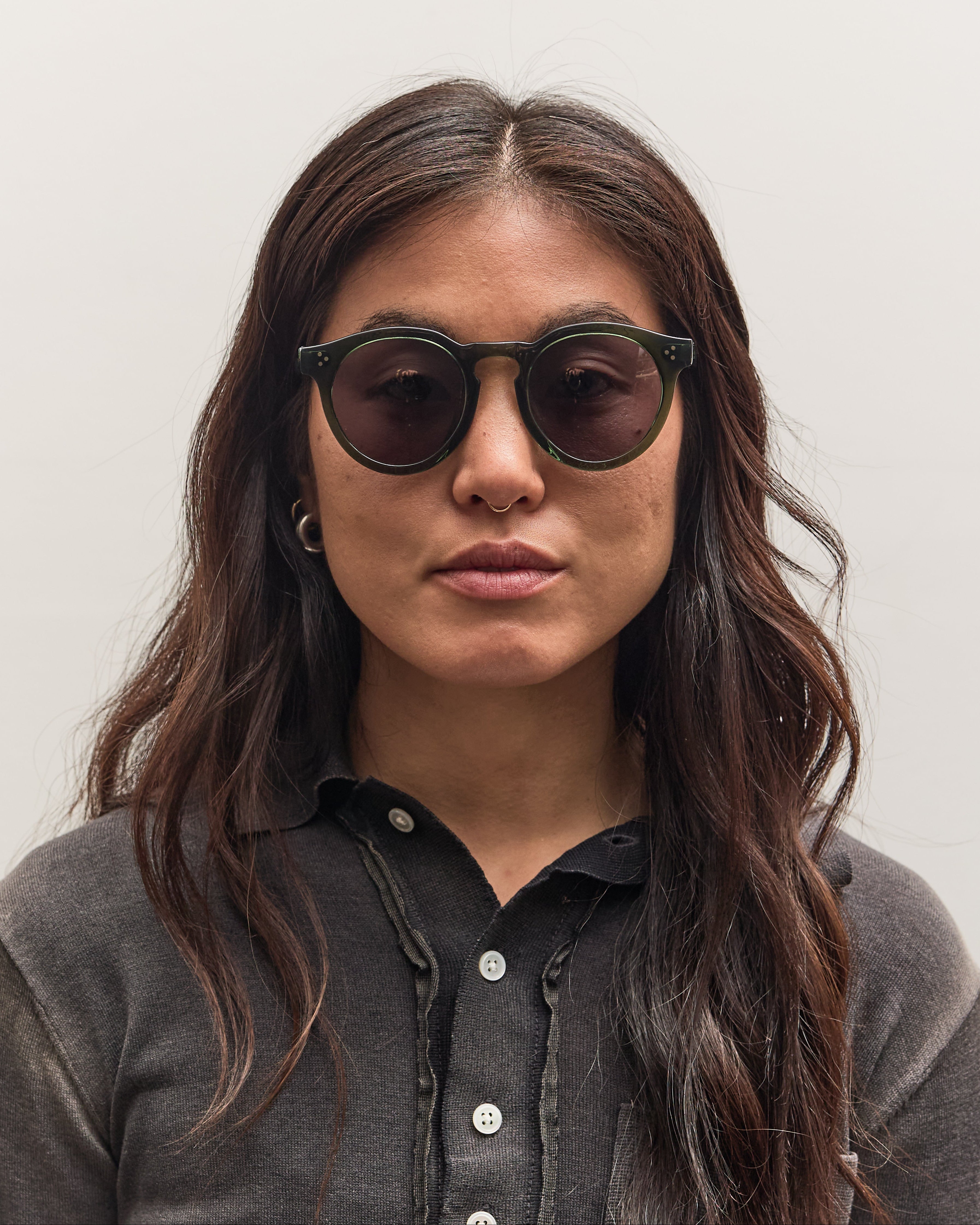 Illesteva Leonard II E Sunglasses, Pine/Grey – Glasswing