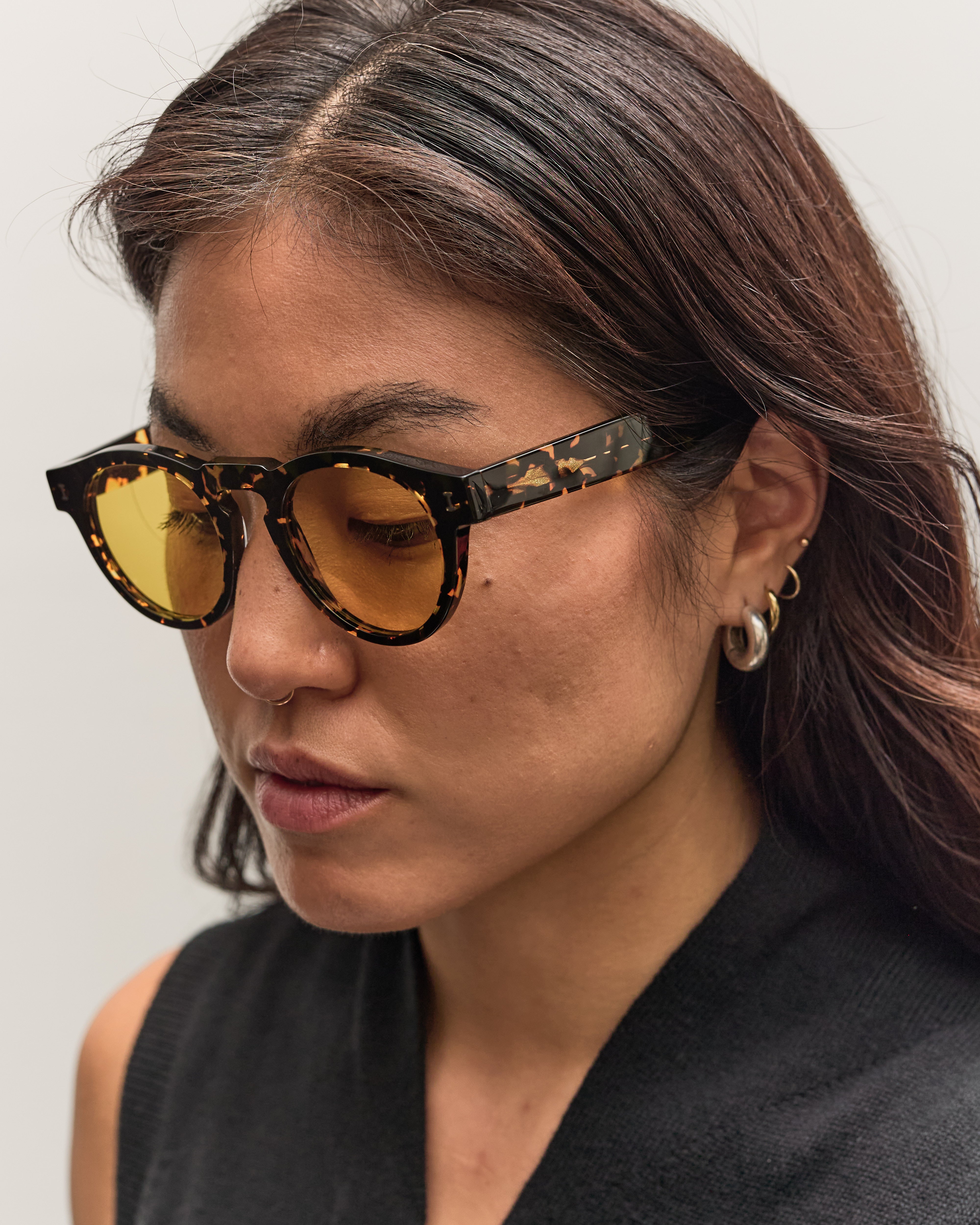 Leonard Sunglasses, Flame/Honey – Glasswing