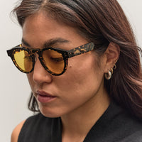 Illesteva Leonard Sunglasses, Flame/Honey